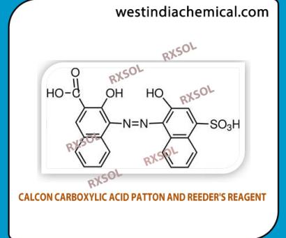 CALCON CARBOXYLIC ACID PATTON AND REEDER'S REAGENT
