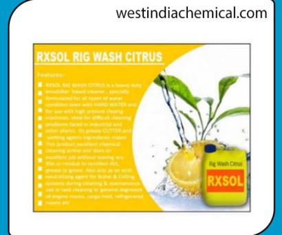 Rig Wash Citrus Formula 25 Ltr
