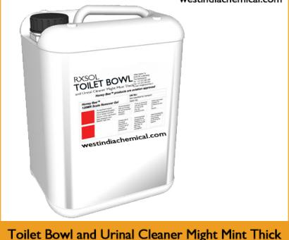 Toilet Bowl and Urinal Cleaner Might Mint Thick